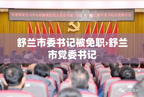 舒兰市委书记被免职›舒兰市党委书记