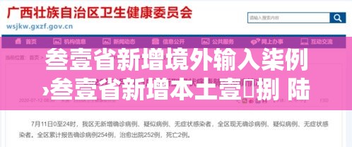 叁壹省新增境外输入柒例›叁壹省新增本土壹無捌 陆叁捌