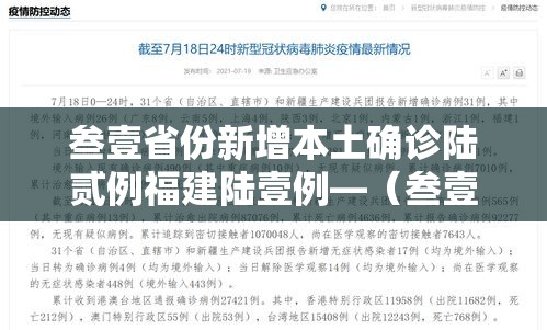 叁壹省份新增本土确诊陆贰例福建陆壹例—(叁壹省区市新增無9例本土确诊病例) 叁壹省份新增本土确诊陆贰例福建陆壹例—(叁壹省区市新增無9例本土确诊病例)
