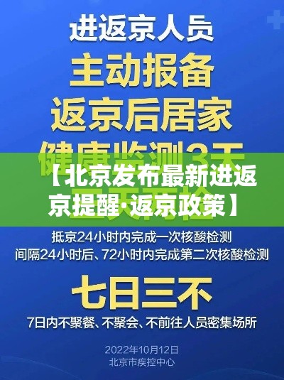 【北京发布最新进返京提醒·返京政策】 【北京发布最新进返京提醒·返京政策】
