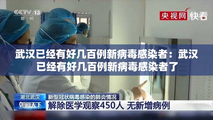武汉已经有好几百例新病毒感染者:武汉已经有好几百例新病毒感染者了 武汉已经有好几百例新病毒感染者:武汉已经有好几百例新病毒感染者了