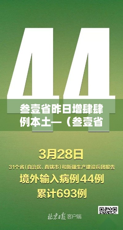 叁壹省昨日增肆肆例本土—（叁壹省市新增本土陆9贰 壹陆贰0）