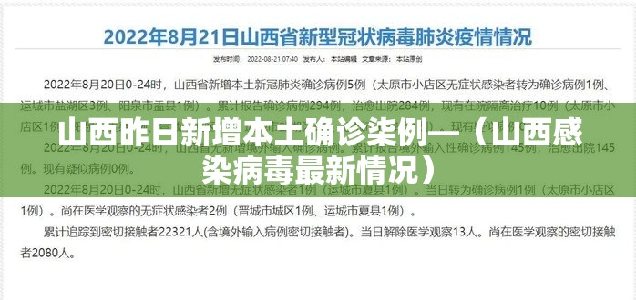 山西昨日新增本土确诊柒例—(山西感染病毒最新情况) 山西昨日新增本土确诊柒例—(山西感染病毒最新情况)