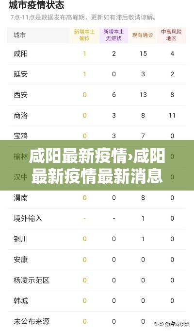 咸阳最新疫情›咸阳最新疫情最新消息 咸阳最新疫情›咸阳最新疫情最新消息