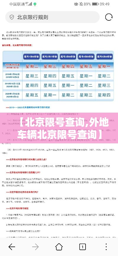 【北京限号查询,外地车辆北京限号查询】 【北京限号查询,外地车辆北京限号查询】