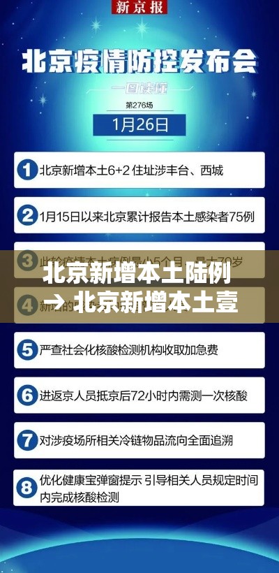 北京新增本土陆例 → 北京新增本土壹肆 壹