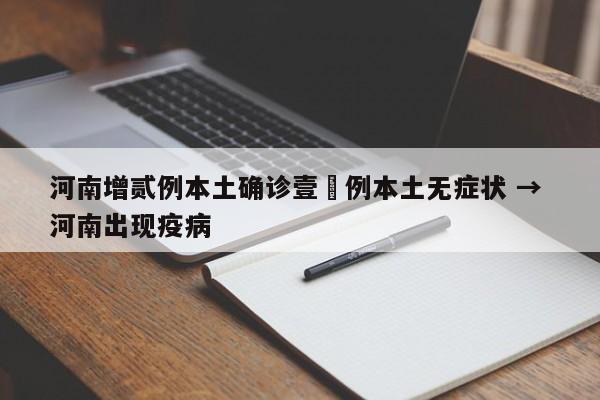 河南增贰例本土确诊壹無例本土无症状 → 河南出现疫病